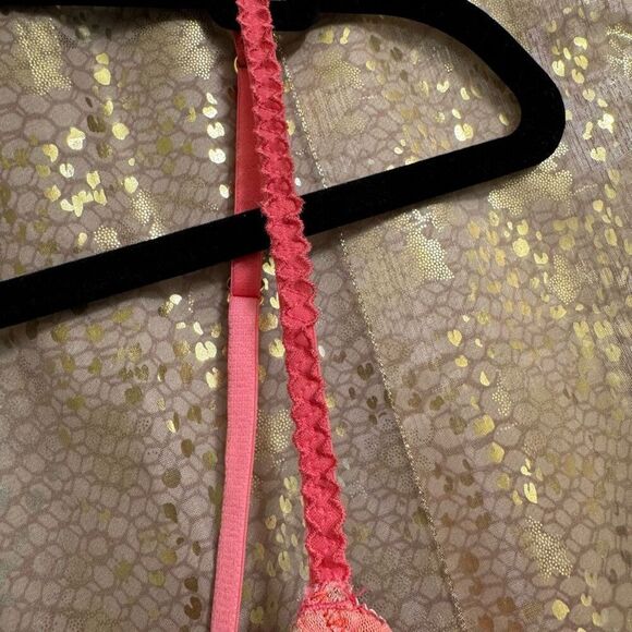 Free People Pretty Little Bralette Pink Strawberry Combo Medium NWOT - Picture 5 of 9